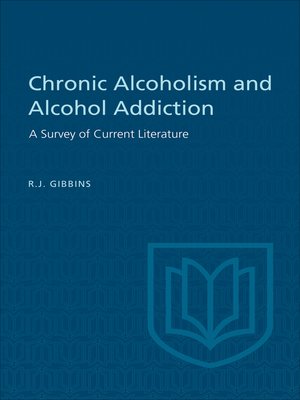 cover image of Chronic Alcoholism and Alcohol Addiction